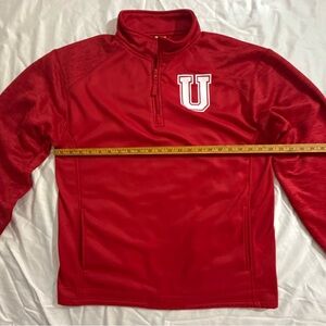 Men's Bold Red Zip-Up Sweater